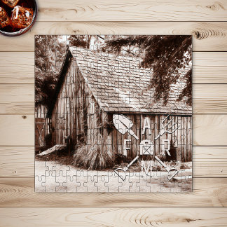 Farm Life Antique Barn Jigsaw Puzzle