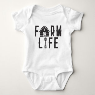 Farm Life Baby Bodysuit