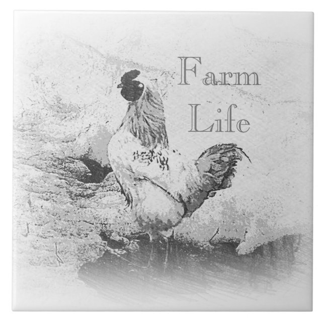 Farm Life Ceramic Tile (Front)