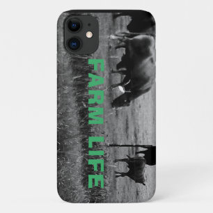 Farm life, cow family-  iPhone 11 case