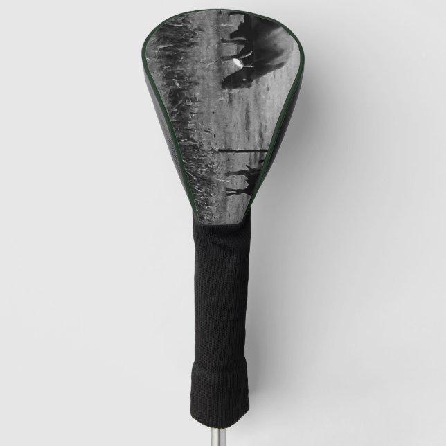 Farm life, cow family (no text)- golf head cover (Front)