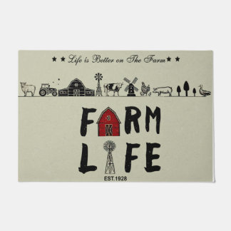 Farm Life Doormat, Farming Funny Outdoor Mat