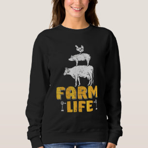 Farm Life Farmers Tractor Agriculture Farm Farmer Sweatshirt