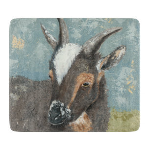 Farm Life-Grey Goat Cutting Board