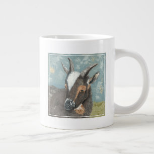 Farm Life-Grey Goat Large Coffee Mug