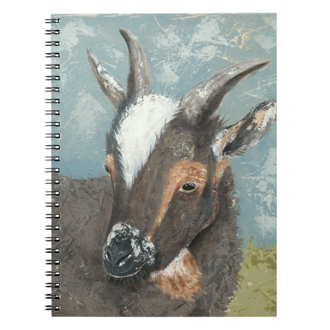 Farm Life-Grey Goat Notebook (Front)