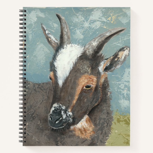Farm Life-Grey Goat Notebook (Front)