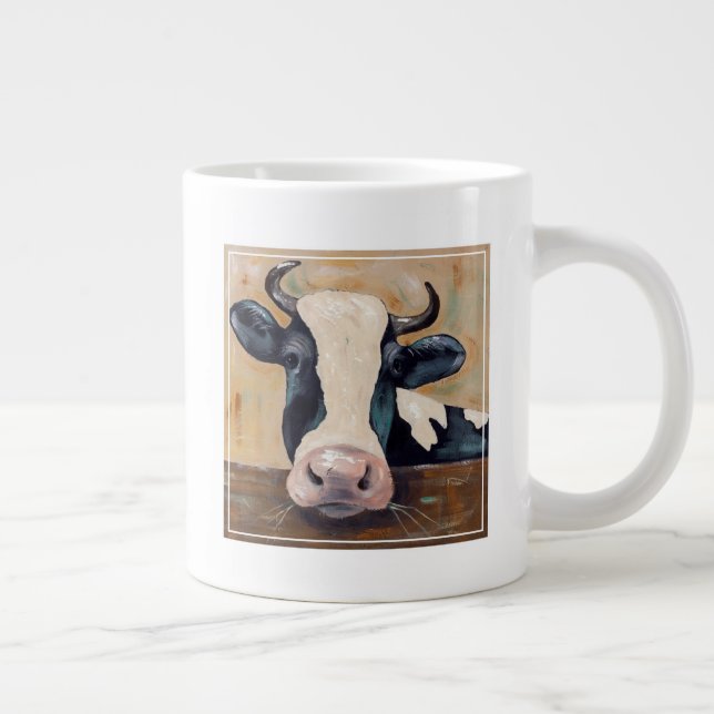 Farm Life - Gunther the Cow Large Coffee Mug (Right)