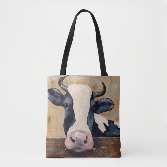 Farm Life - Gunther the Cow Tote Bag (Front)