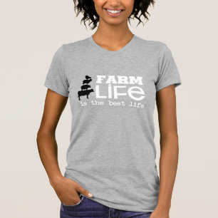 Farm Life Is The Best Life with Farm Animals T-Shirt