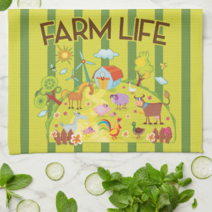 Farm Life Kitchen Towel