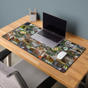 Farm Life Photo Collage, Desk Mat