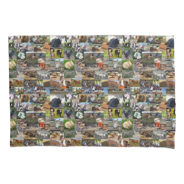 Farm Life Photo Collage,   Pillowcase (Front)