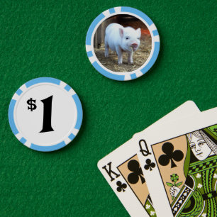 Farm Life Pig Poker Chips