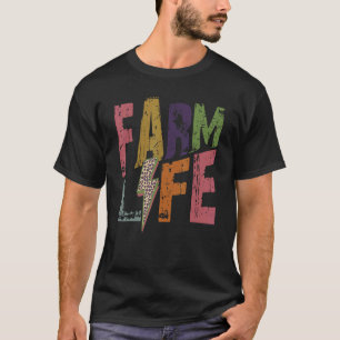 Farm Life Retro Hello Fall Autumn Thanksgiving Hap T-Shirt