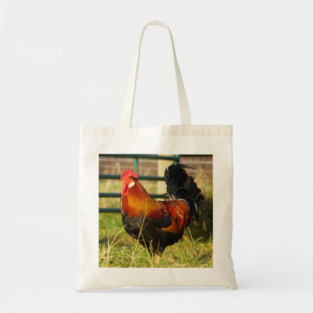 Farm Life Roosters Tote Bag (Front)