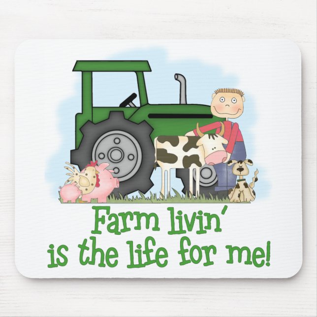 Farm Livin' (Boy) Mouse Pad (Front)