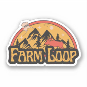 Farm Loop, Alaska Sticker