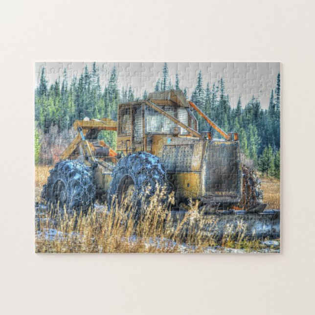 Farm Machinery, Tractor, Back-Hoe, Farm Vehicle Jigsaw Puzzle (Horizontal)