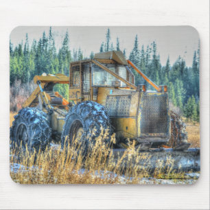 Farm Machinery, Tractor, Back-Hoe, Farm Vehicle Mouse Pad