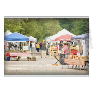Farm Market Morning Greeting Card