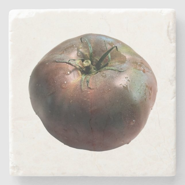 Farm Market Tomato Stone Coaster (Front)