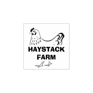 Farm Name Personalized egg Rubber Stamp