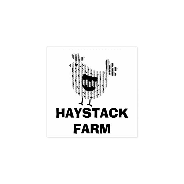 Farm Name Personalized egg Rubber Stamp (Imprint)