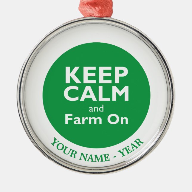 Farm On Metal Tree Decoration (Front)