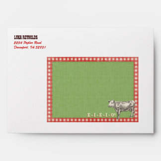 Farm Party Envelope for Invitation