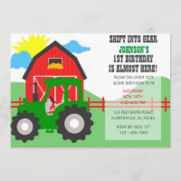 Farm Party Invitation