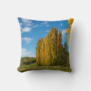 Farm Pasture with Sheep Cushion