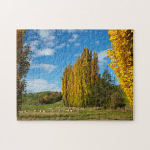 Farm Pasture with Sheep Jigsaw Puzzle