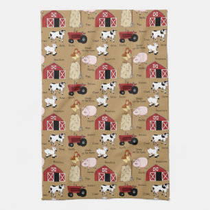 Farm pattern Country Kitchen towel