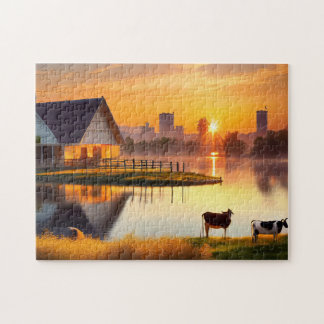 Farm Pond Easy Brain Art Puzzles Photo Puzzles Int