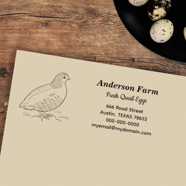 Farm Quail Eggs Return Address  Self-inking Stamp (Farm Quail Eggs Return Address Self-inking Stamp)