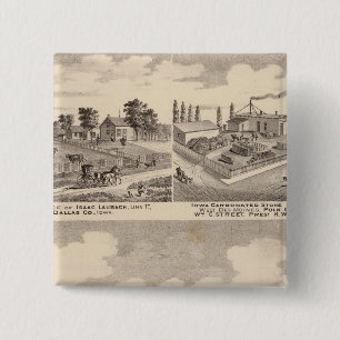 Farm, residences & pipe works 15 cm square badge