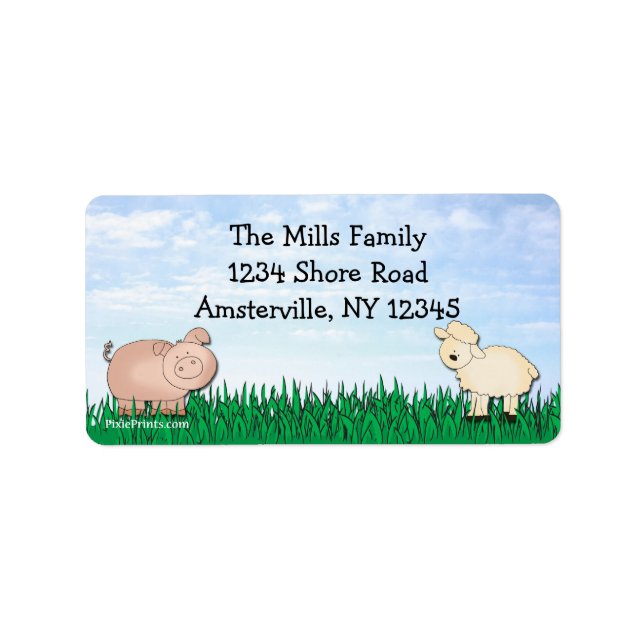Farm Return Address Label (Front)