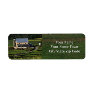 Farm Return Address Label