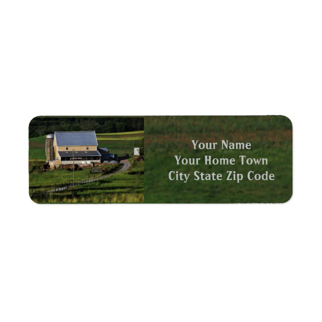 Farm Return Address Label (Front)