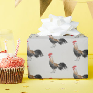 Farm Rooster Wrapping Paper