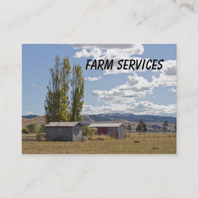 Farm Services Business Card (Front)