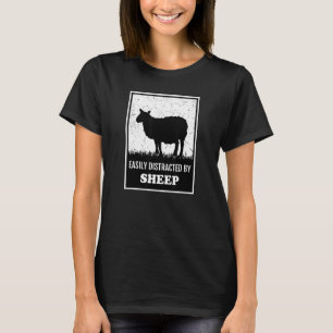 Farm Sheep Animal Easily Distracted By Sheep Farm T-Shirt
