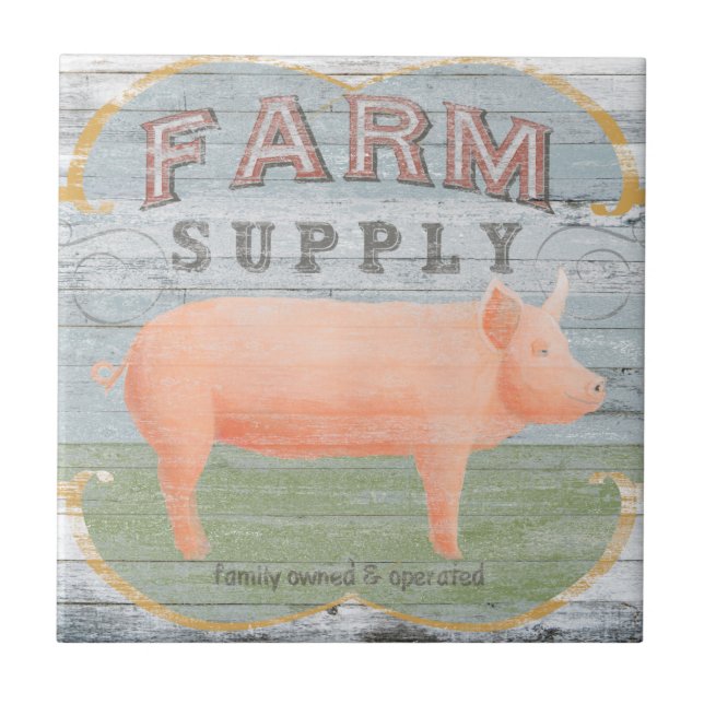 Farm Supply Ceramic Tile (Front)