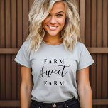 Farm Sweet Farm Tee<br><div class="desc">Stylish simple typography "Farm Sweet Farm" t-shirt for babies, kids and adults. Click the Customise It button to add your own text and select from all of our clothing styles to create your own unique one of a kind design!</div>