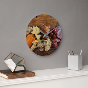 Farm to Table Charcuterie Large Clock