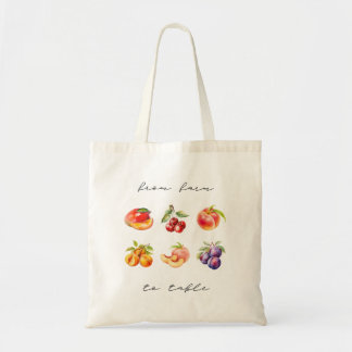 Farm To Table Stone Fruit Edition Tote Bag