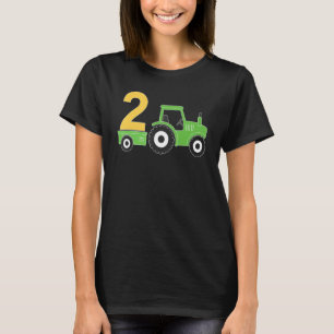 Farm Tractor 2nd Birthday 2 Year Old Birthday Part T-Shirt
