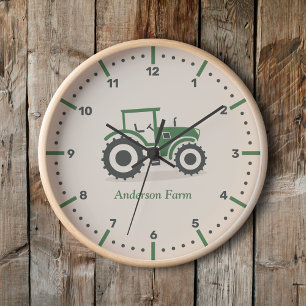 Farm Tractor Clock