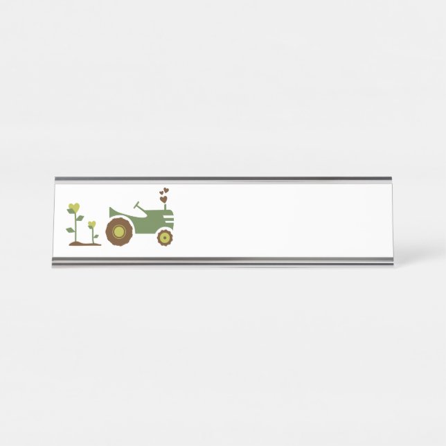 Farm Tractor Desk Name Plate (Front)